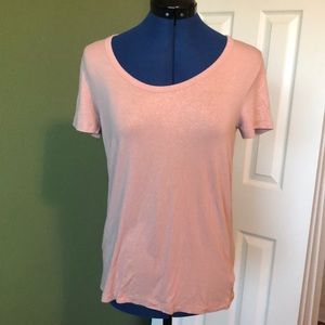 Shimmery Scoop Neck T-shirt